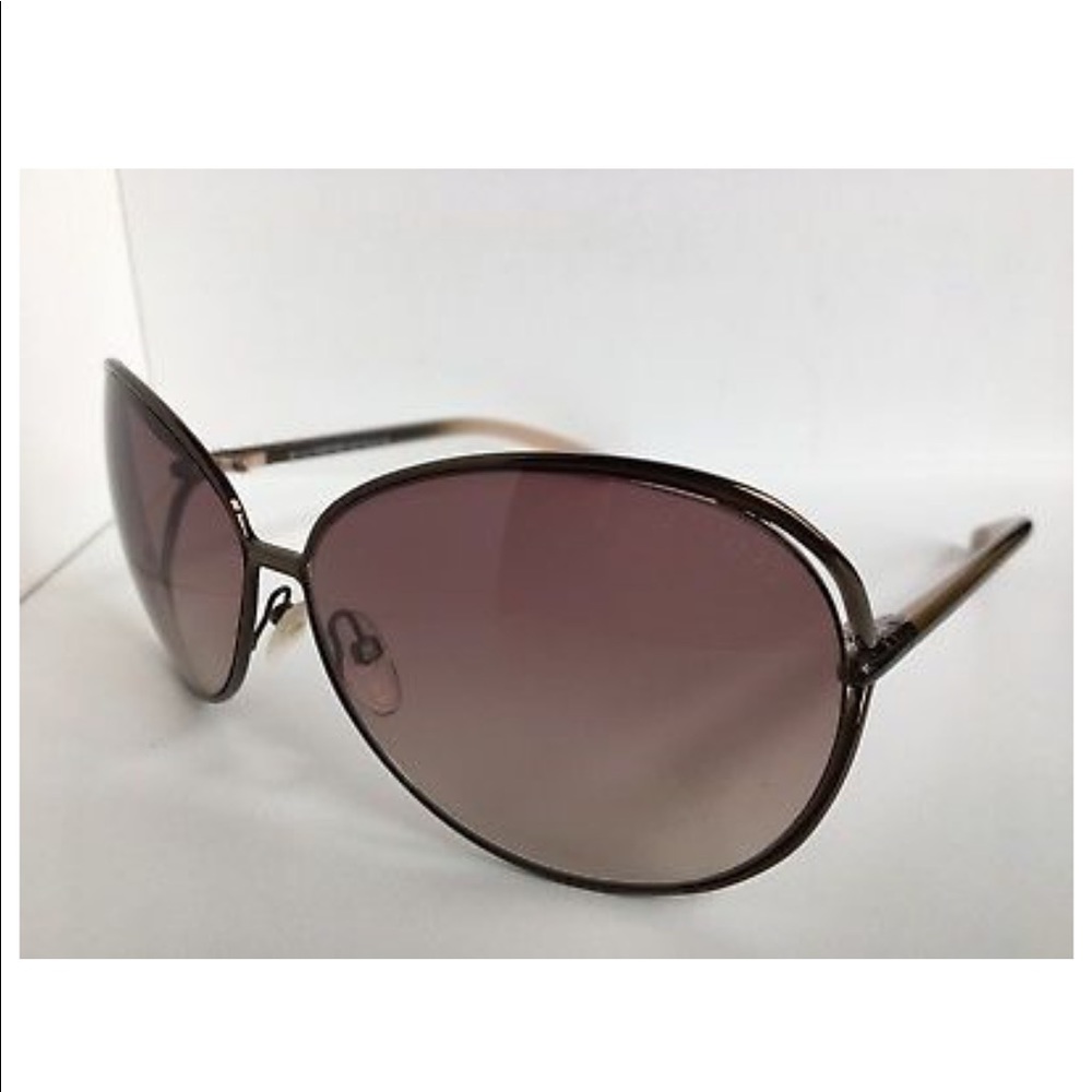 Tom Ford Clemence 65mm Bronze Oversized Sunglasses - Picture 6 of 8